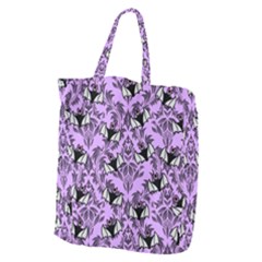 Purple Bats Giant Grocery Tote by NerdySparkleGoth