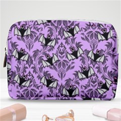 Purple Bats Make Up Pouch (medium) by NerdySparkleGoth