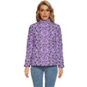 Purple Bats Women s Puffer Bubble Jacket Coat View1