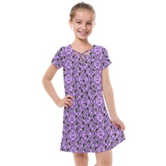 Purple Bats Kids  Cross Web Dress by NerdySparkleGoth
