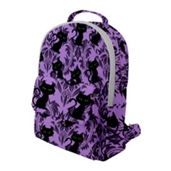 Purple Cats Flap Pocket Backpack (large) by NerdySparkleGoth
