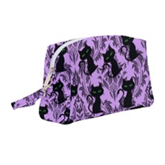 Purple Cats Wristlet Pouch Bag (medium) by NerdySparkleGoth