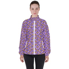 Purple Jack Women s High Neck Windbreaker by NerdySparkleGoth
