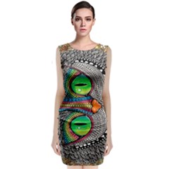 Alice In Wonderland Cat Sleeveless Velvet Midi Dress by artworkshop