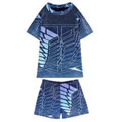 Attack On Titan Scouting Legion Kids  Swim Tee And Shorts Set by artworkshop