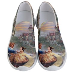 Beauty And The Beast Castle Men s Lightweight Slip Ons by artworkshop