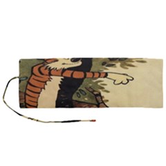 Calvin And Hobbes Roll Up Canvas Pencil Holder (m) by artworkshop