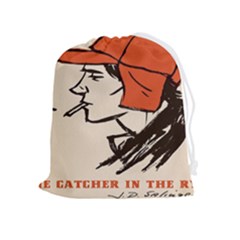 Catcher In The Rye Drawstring Pouch (xl) by artworkshop