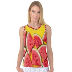 Watermelon Women s Basketball Tank Top by artworkshop