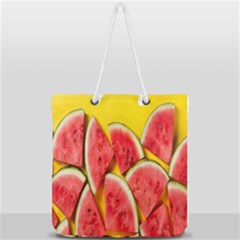 Watermelon Full Print Rope Handle Tote (large) by artworkshop