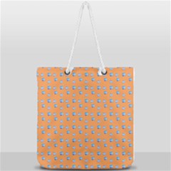 Floral Art Full Print Rope Handle Tote (large) by Sparkle