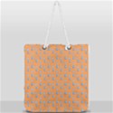 Floral Art Full Print Rope Handle Tote (Large) View1