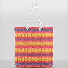 Tranquil Peaches Full Print Rope Handle Tote (large) by Thespacecampers