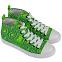 Abstract pattern geometric backgrounds  Women s Mid-Top Canvas Sneakers View3