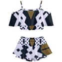 Abstract pattern geometric backgrounds  Kids  Off Shoulder Skirt Bikini View1