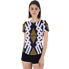 Abstract Pattern Geometric Backgrounds  Back Cut Out Sport Tee by Eskimos