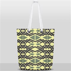 Abstract Pattern Geometric Backgrounds Full Print Rope Handle Tote (small) by Eskimos
