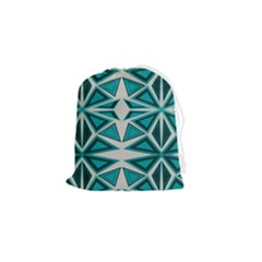 Abstract Pattern Geometric Backgrounds  Drawstring Pouch (small) by Eskimos