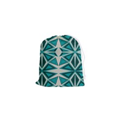 Abstract Pattern Geometric Backgrounds  Drawstring Pouch (xs) by Eskimos