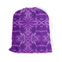 Folk flowers print Floral pattern Ethnic art Drawstring Pouch (2XL) View1