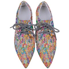 Floral Flowers Pointed Oxford Shoes by artworkshop