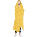 Hexagons Yellow Honeycomb Hive Bee Hive Pattern Wearable Blanket View1
