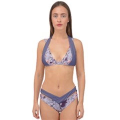 A11-01 Double Strap Halter Bikini Set by flowerland