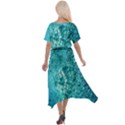 Bubbles Water Bub Cross Front Sharkbite Hem Maxi Dress View2