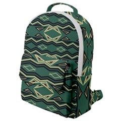 Abstract Pattern Geometric Backgrounds Flap Pocket Backpack (small) by Eskimos