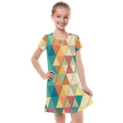 Geometric Kids  Cross Web Dress by nate14shop