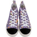 Vector-seamless-pattern-with-butterflies-beetles Men s Mid-Top Canvas Sneakers View1