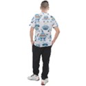 Seamless pattern with funny robot cartoon Men s Sport Top View2