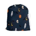 Halloween Ghost Pumpkin Bat Skull Drawstring Pouch (2XL) View1