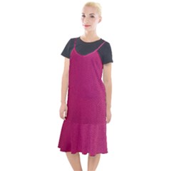 Pink Leather Leather Texture Skin Texture Camis Fishtail Dress by artworkshop