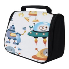 Vector-set-funny-robots-cartoon Full Print Travel Pouch (small) by Jancukart