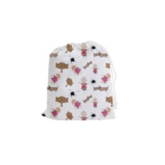 Children-wallpaper-background Drawstring Pouch (small) by Jancukart