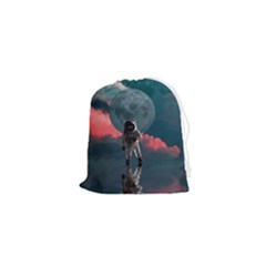Astronaut-moon-space-nasa-planet Drawstring Pouch (xs) by Jancukart