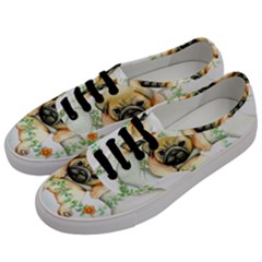 Pug-watercolor-cute-animal-dog Men s Classic Low Top Sneakers by Jancukart