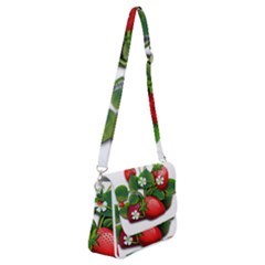 Strawberries-fruits-fruit-red Shoulder Bag With Back Zipper by Jancukart