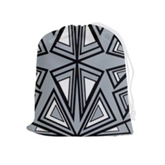 Abstract Pattern Geometric Backgrounds   Drawstring Pouch (xl) by Eskimos