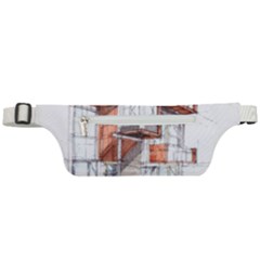 Rag-flats-onion-flats-llc-architecture-drawing Graffiti-architecture Active Waist Bag by Jancukart