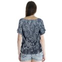 Internet Planet Drinks V-Neck Flutter Sleeve Top View2