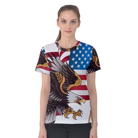 American-eagle- Clip-art Women s Cotton Tee by Jancukart