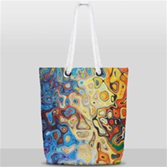Colorful Structure Full Print Rope Handle Tote (small) by artworkshop