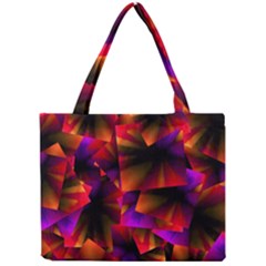 Squares Motif Geometric Pattern Mini Tote Bag by dflcprintsclothing