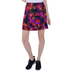 Squares Motif Geometric Pattern Tennis Skirt by dflcprintsclothing