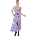 Purple Krampus Christmas Tie Back Maxi Dress View1