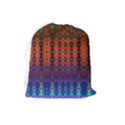 Fractaled Pixels Drawstring Pouch (Large) View2