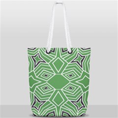 Abstract Pattern Geometric Backgrounds  Full Print Rope Handle Tote (small) by Eskimos
