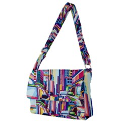 City-street-car-road-architecture Full Print Messenger Bag (s) by Jancukart